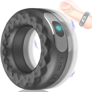 Electronic ejaculation - delaying ring
